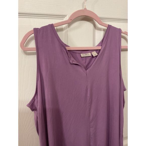 LOGO by Lori Goldstein Bundle (2) Viscose Spandex Tunic Tanks , XL - Picture 10 of 14